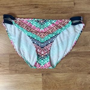 Athleta Multicolor Bikini Swimsuit Swim Bottoms Women Large Travel Vacation